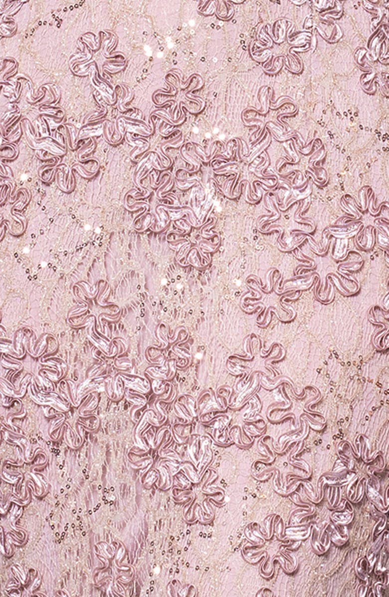 Xscape Evenings Soutache Lace Off the Shoulder Gown, Alternate, color, 