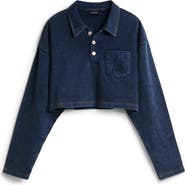 Desigual Cotton Crop Polo Sweatshirt