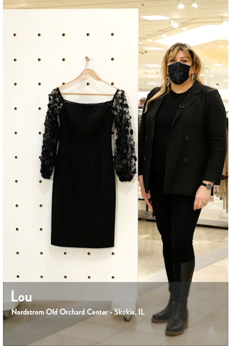 Off the Shoulder Balloon Long Sleeve Dress video