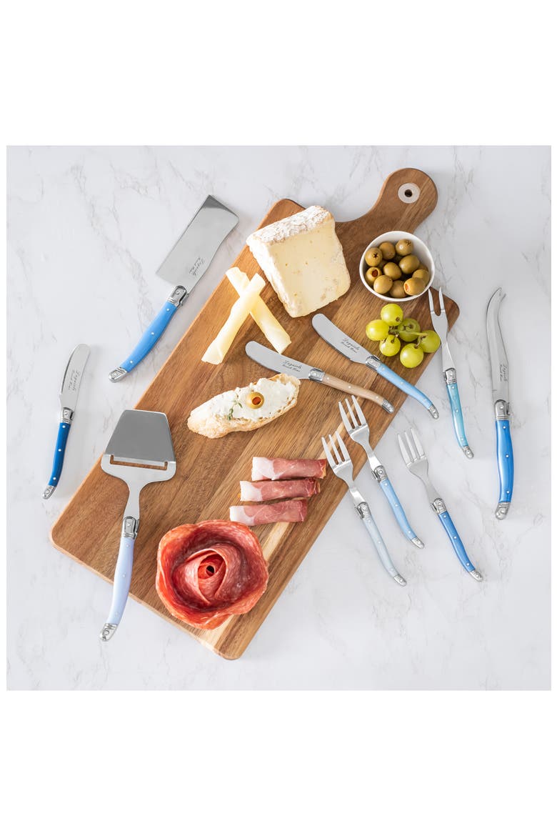 13-Piece Laguiole Charcuterie Set, Alternate, color, BLUE