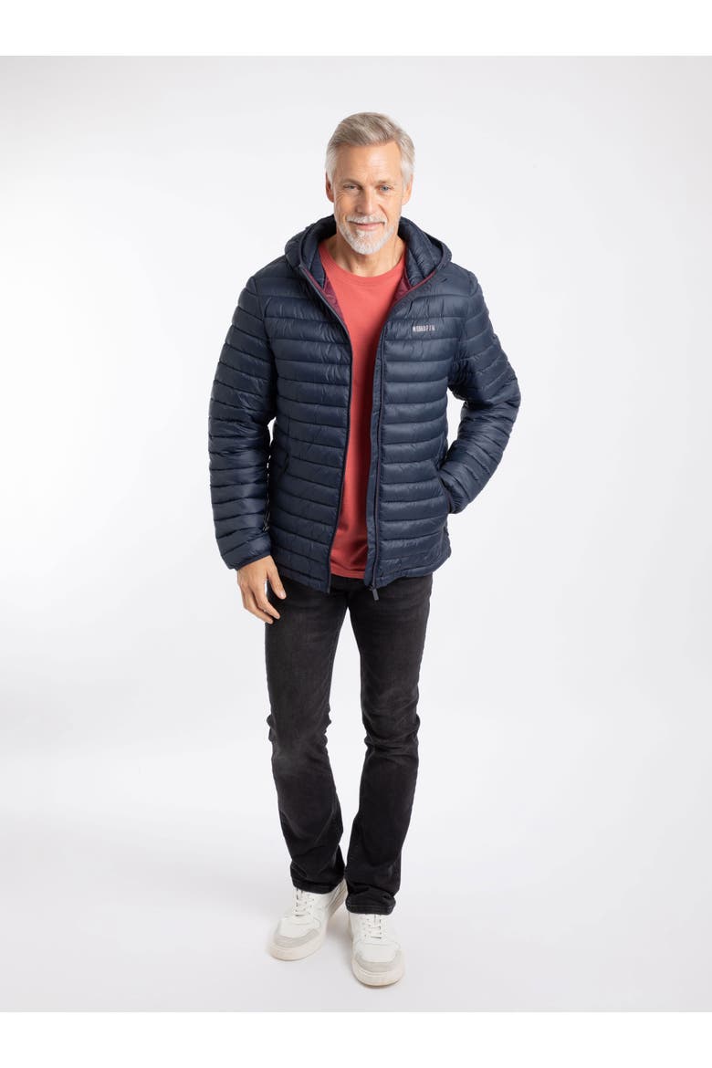 Flete Showerproof Padded Jacket, Alternate, color, Navy