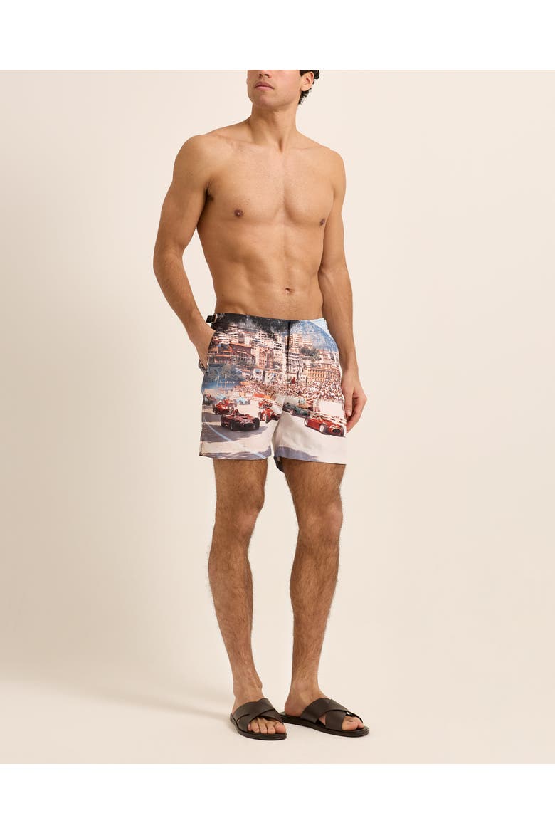 Bulldog Mid-Length Swim Shorts, Main, color, START YOUR ENGINES