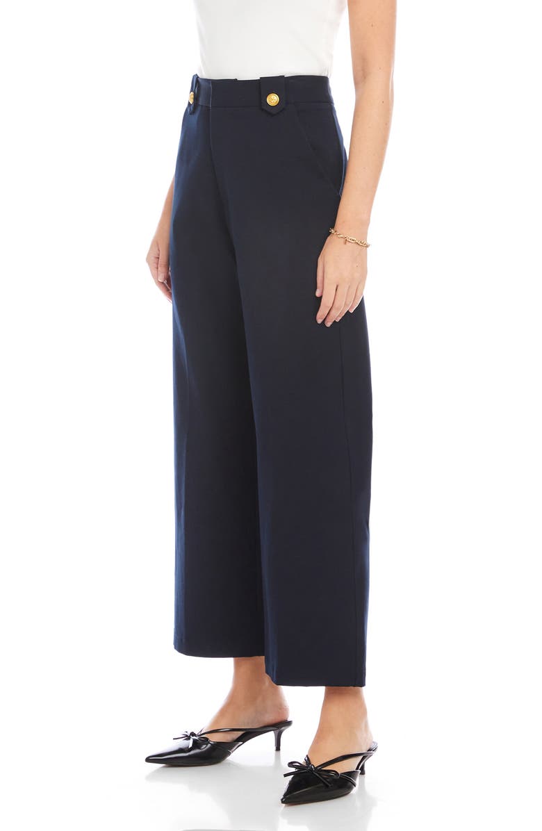FIFTEEN TWENTY Janice Crop Wide Leg Pants, Alternate, color, Midnight Blue