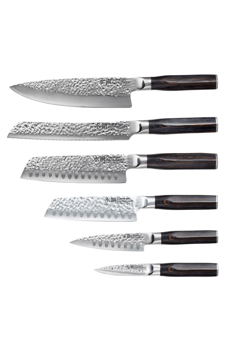 Damashiro EMPEROR® Shi 7-Piece Knife Block, Alternate, color, Silver