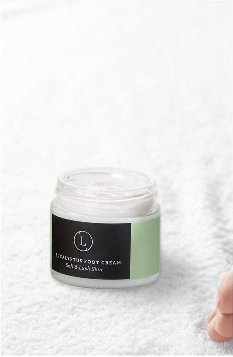 Lizush CBD Eucalyptus & Shea Butter Foot Cream, Alternate, color, NO COLOR