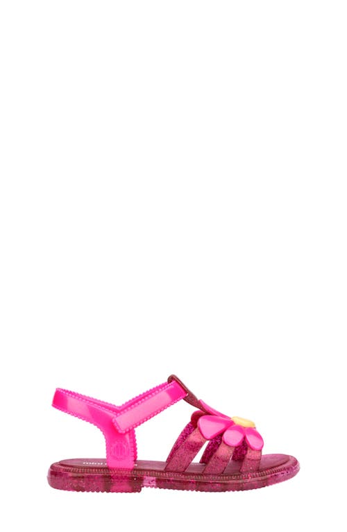 Mini Melissa Kids' Hip Bloomy Ankle Strap Sandal In Pink