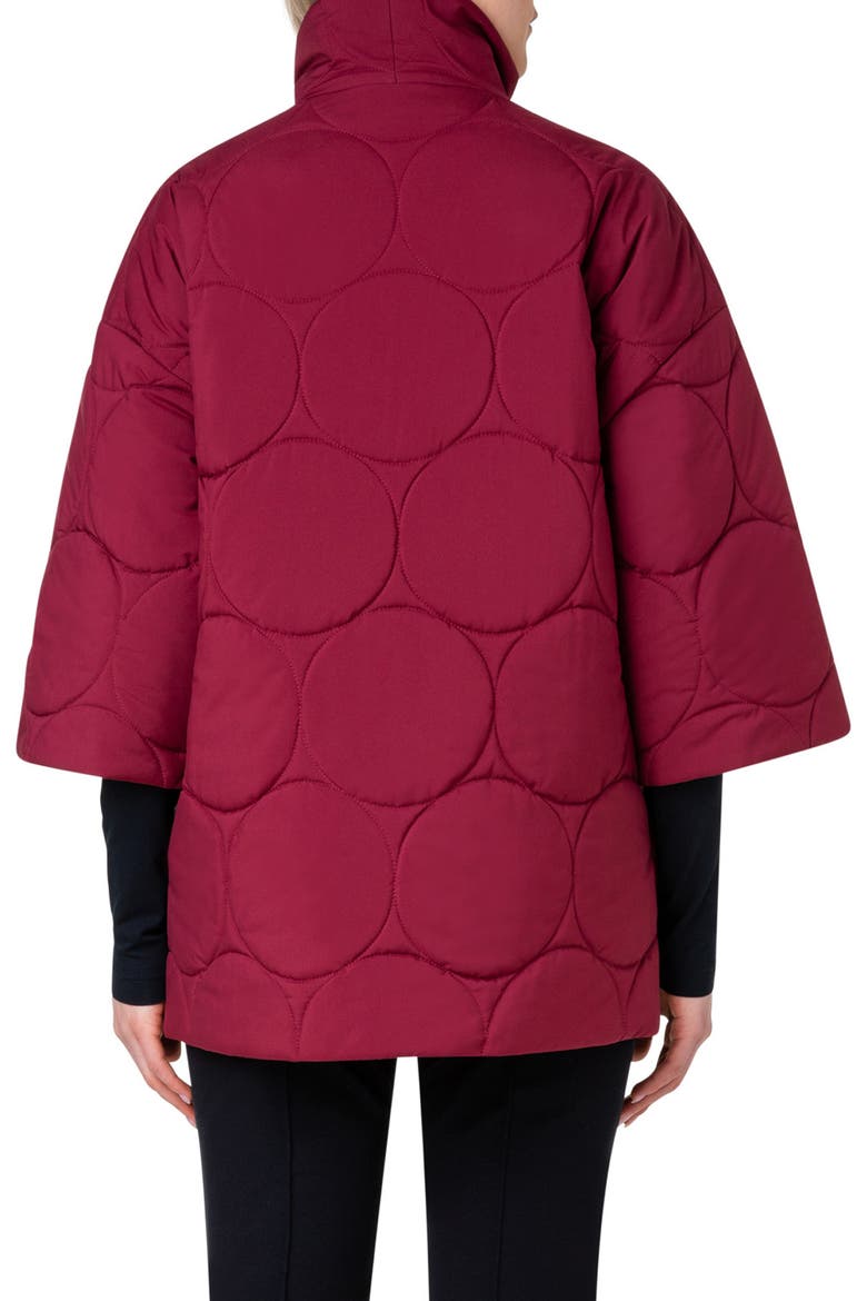 Quilted Kimono Sleeve Jacket, Alternate, color, 068 GARNET