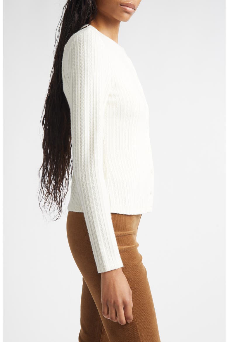 Lira Textured Cardigan, Alternate, color, ECRU