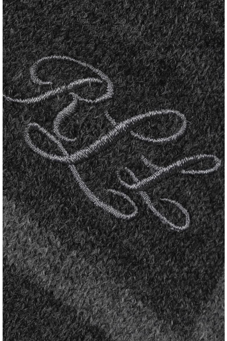 Border Script Logo Ruana, Alternate, color, CHARCOAL/ GREY