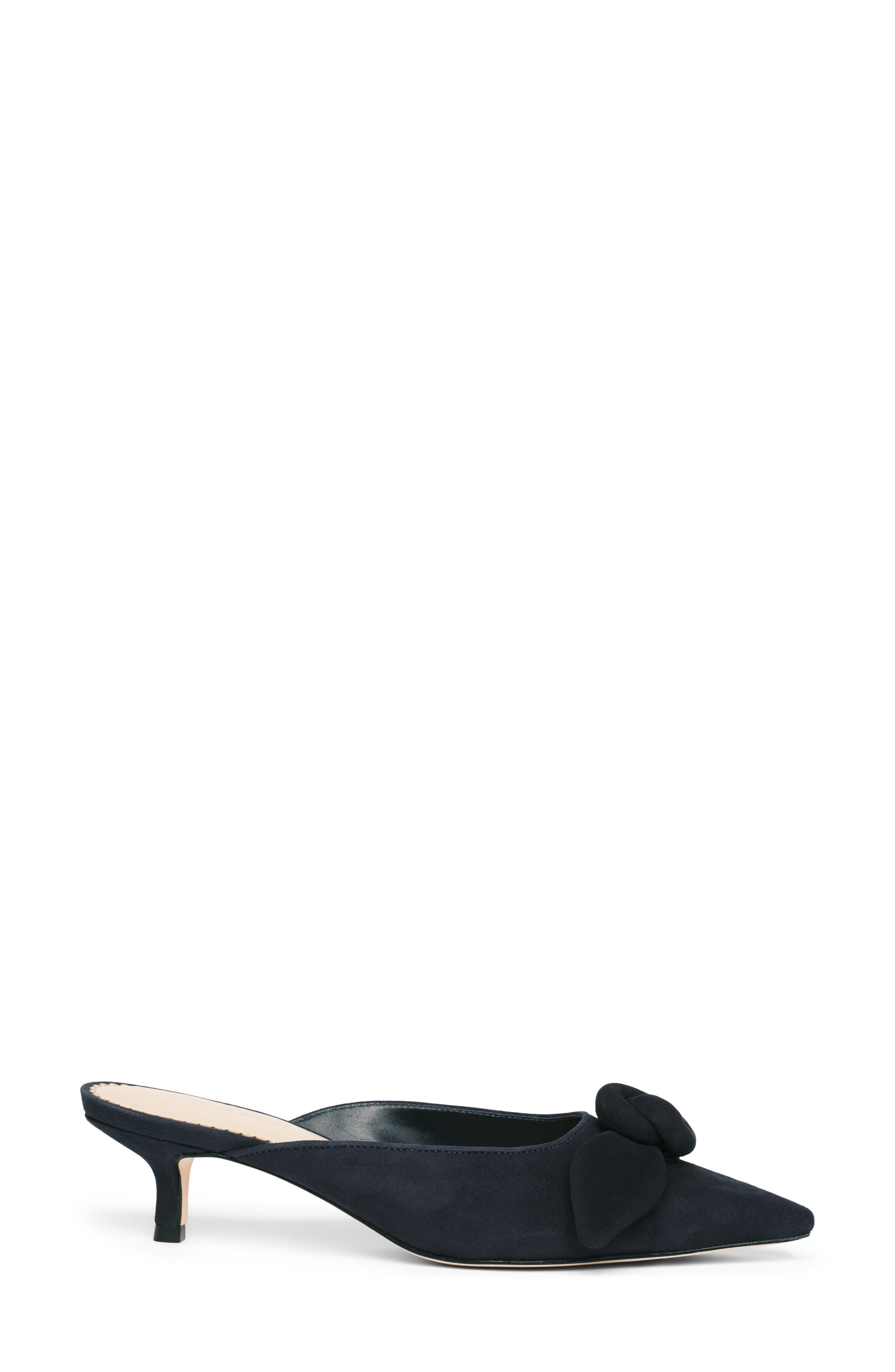 Cinq à Sept Layla Kitten Heel Mule, Alternate, color, Navy