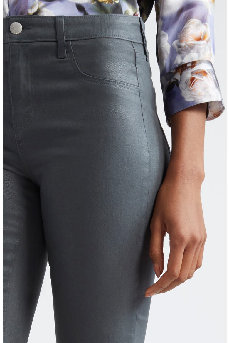 Selma High Waist Baby Boot Jeans, Alternate, color, DARK SHADOW COATED