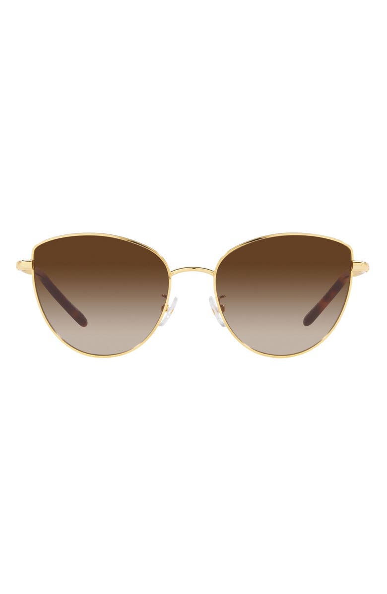 Tory Burch 56mm Gradient Cat Eye Sunglasses, Main, color, 
