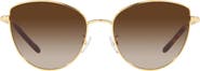 Tory Burch 56mm Gradient Cat Eye Sunglasses