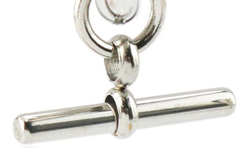 Rebl Toggle Drop Earrings In Silver