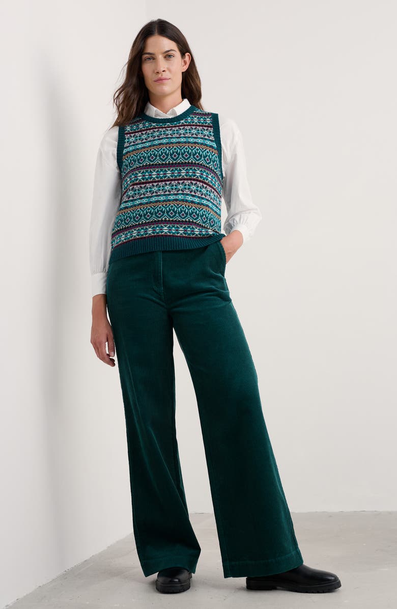 Seasalt Cornwall Dillwyn Organic Cotton Corduroy Pants, Alternate, color, Dark Wreckage