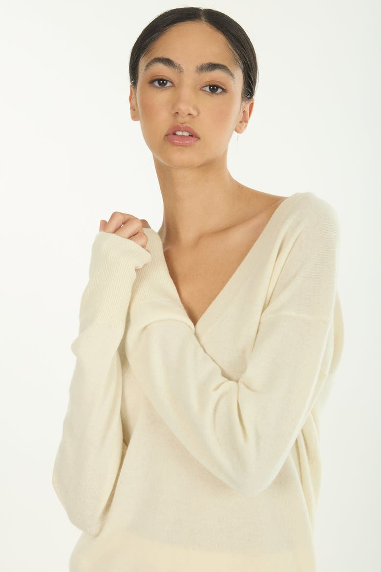 Haven Sweater, Alternate, color, Vintage Crème