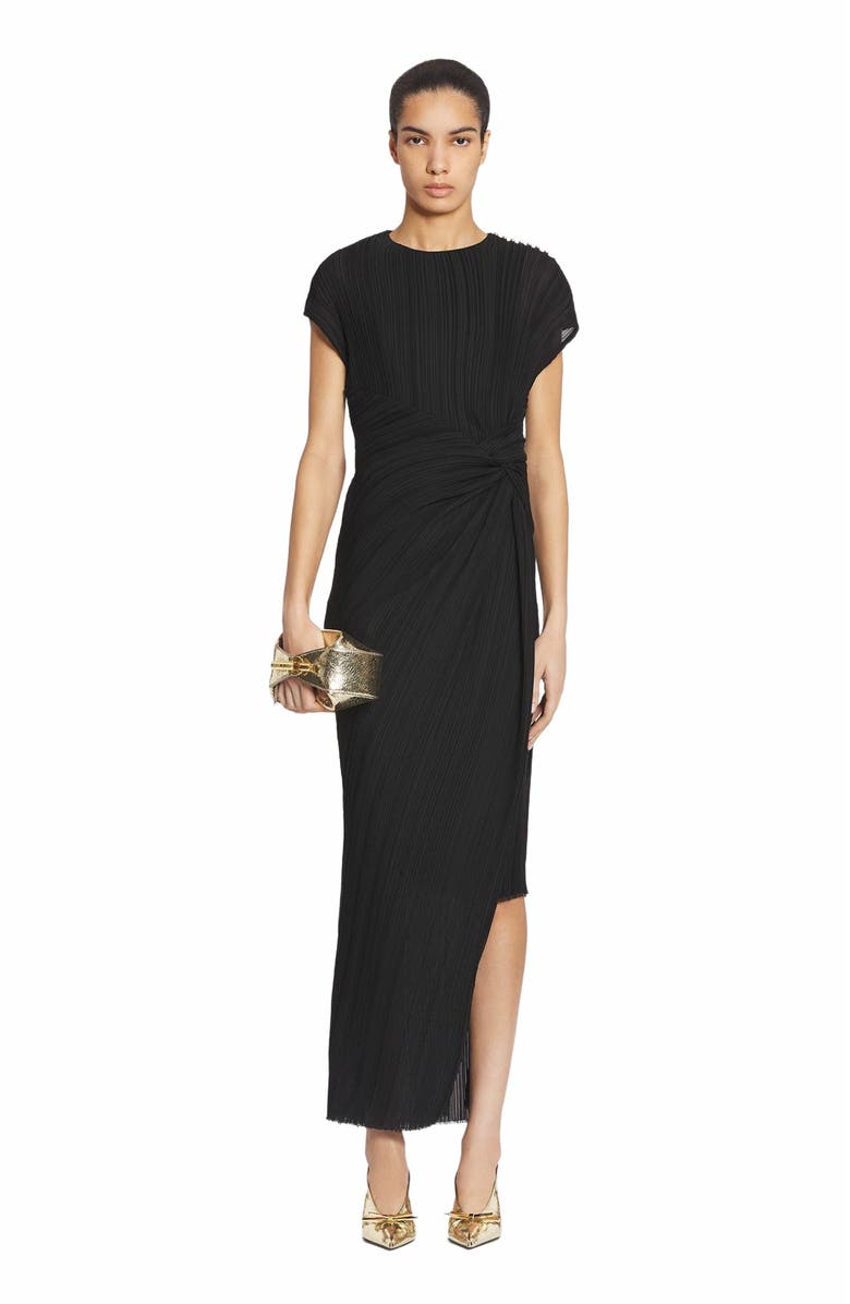 Lanvin ASYMMETRICAL PLEATED DRESS, Main, color,