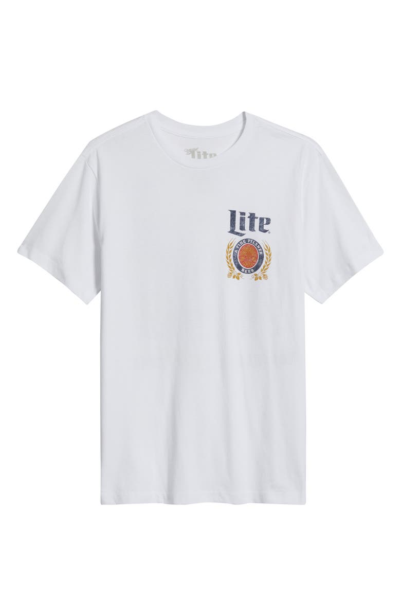 The Forecast Agency Miller Lite Graphic T-Shirt, Alternate, color, White