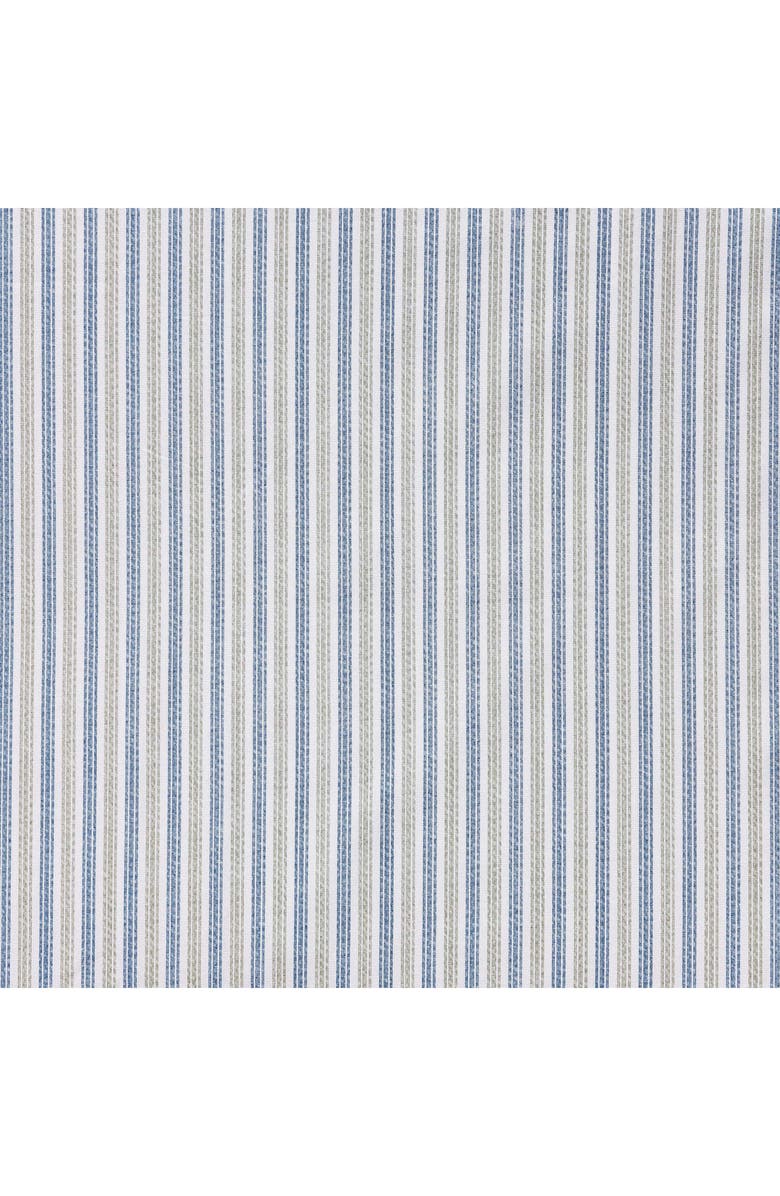 Eddie Bauer Ticking Stripe 200 Thread Count Cotton Percale Sheet Set, Alternate, color, Navy Blue/ Green