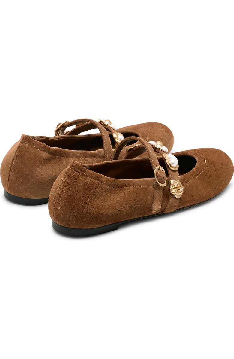 Stuart Weitzman Socharming Mary Jane Flat, Alternate, color, Toasted Almond