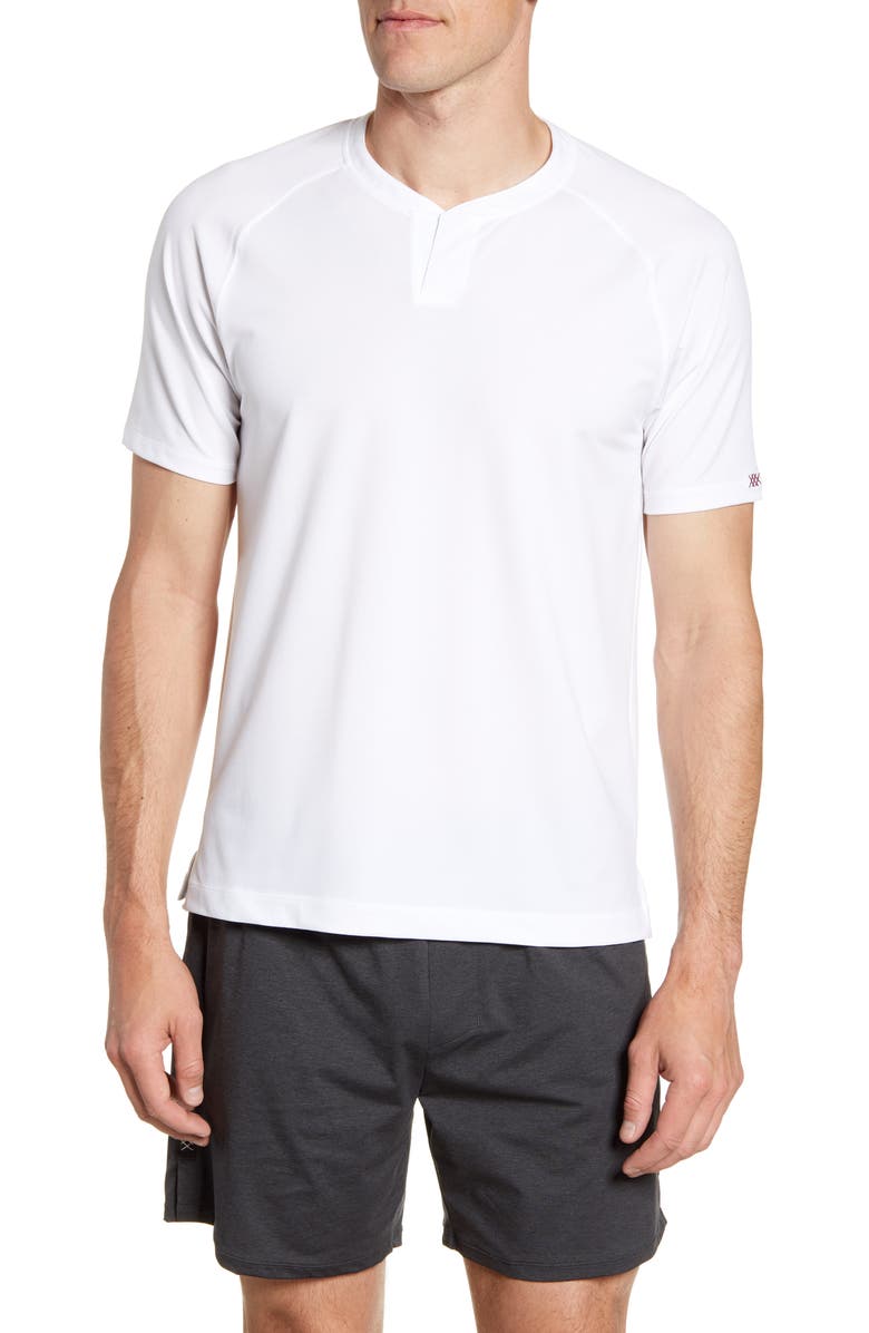 Rhone Notch Performance Piqué T-Shirt, Main, color, 