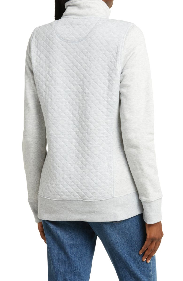 L.L.Bean Quilted Sweatshirt Jacket, Alternate, color, 