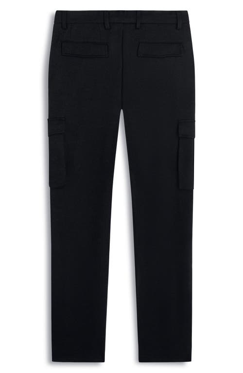 Bugatchi Brushed Knit Flat Front Cargo Pants In Gray