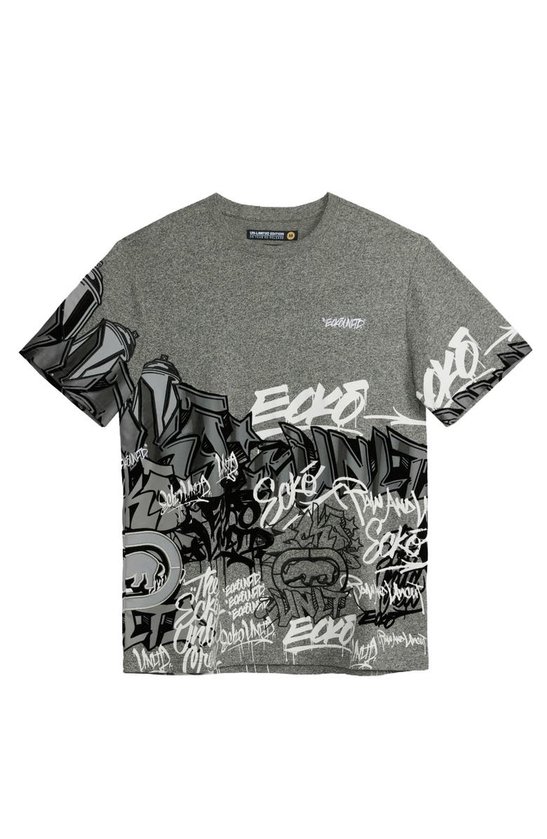 Ecko Unltd. Men's The Graffiti Tee, Alternate, color, Grey Marled