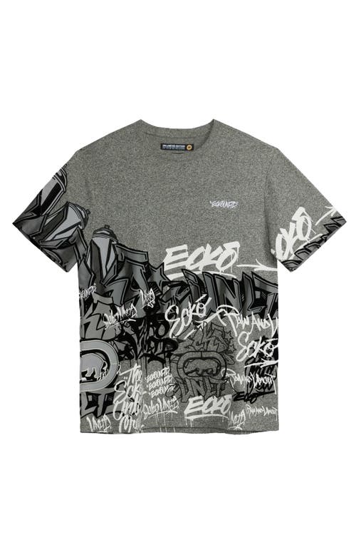 Ecko Unltd The Graffiti Tee In Grey Marled
