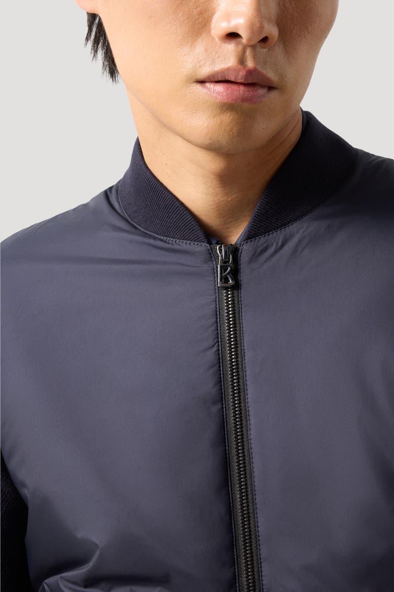 Zisco Piped Hybrid Knit Jacket, Alternate, color, Navy blue
