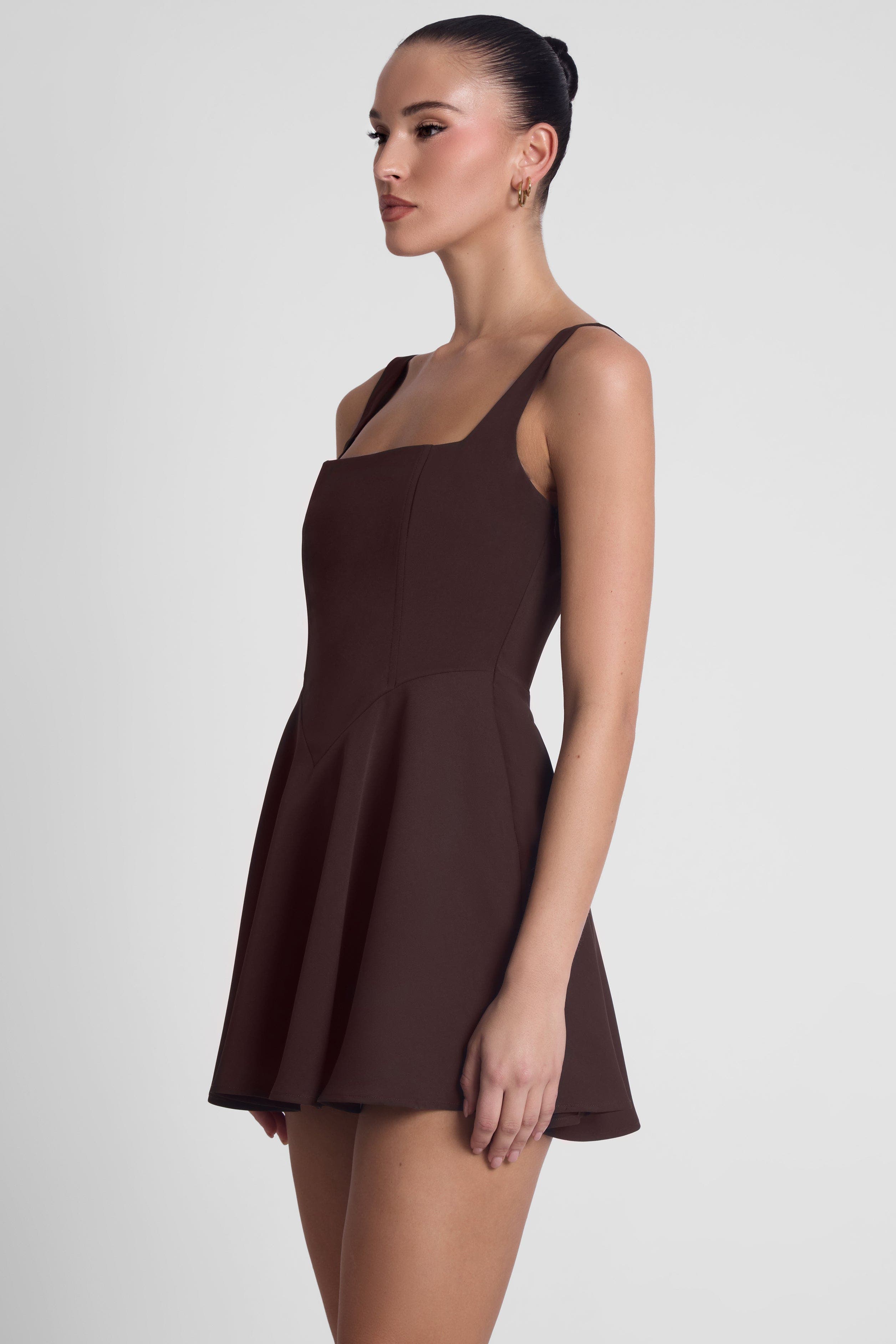 Sloane Square Neck Corset Mini Dress - image 4