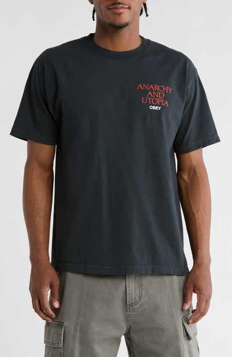 Obey Anarchy & Utopia Graphic T-Shirt