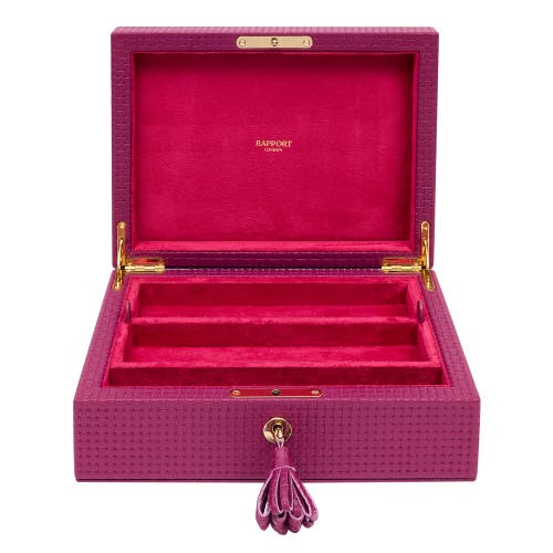 Rapport London Charlotte Jewelry Box In Pink