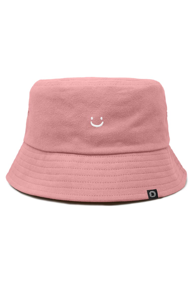 Lil Smile Bucket Hat, Main, color, Peach Melba