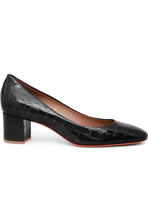 Santoni Low-heel Pump In Black