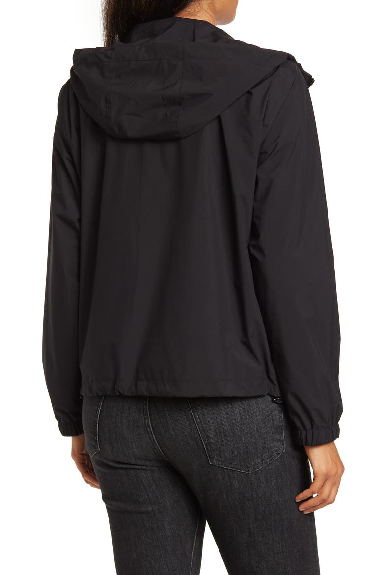 Water-Resistant Windbreaker Jacket, Alternate, color, BLACK