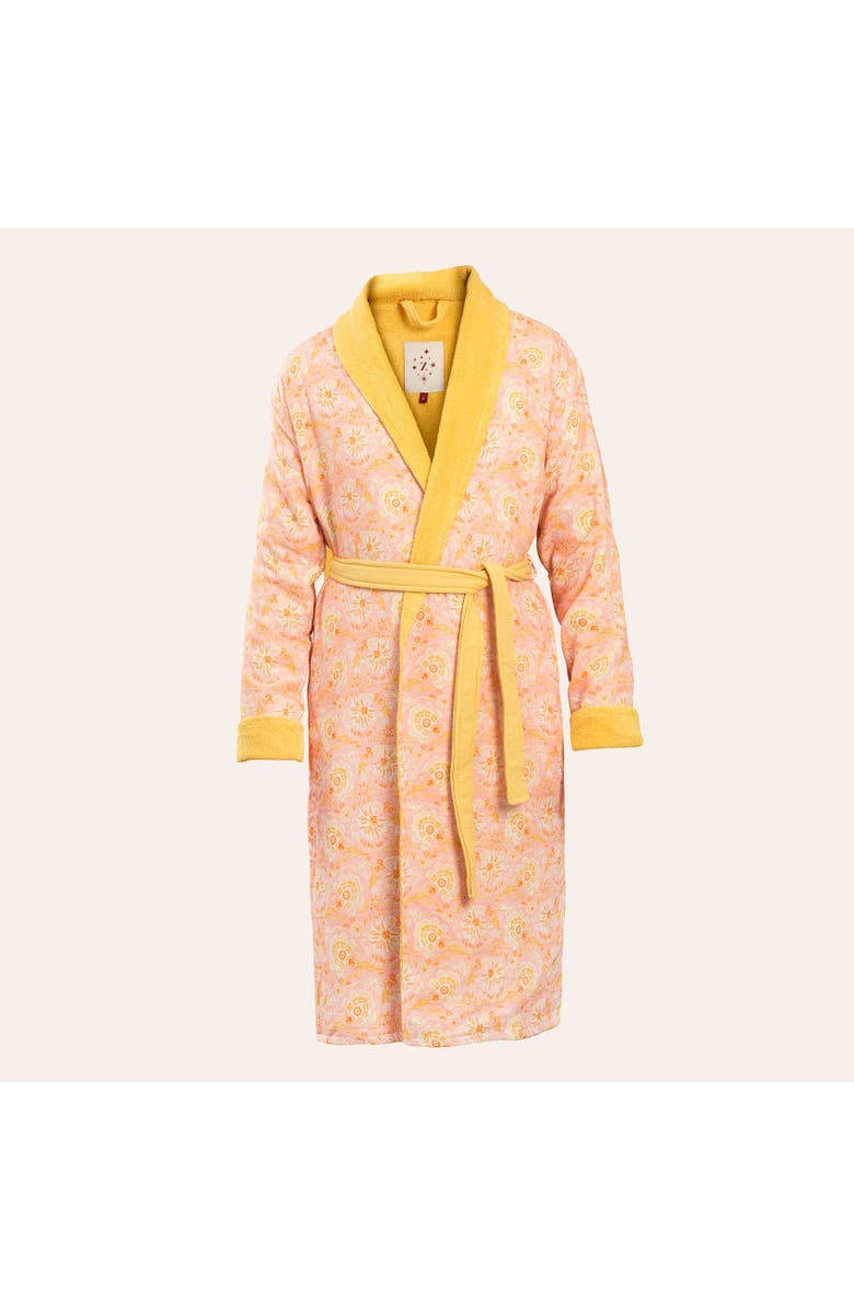Zsa Zsa Zsu Tabea Shawl Collar Muslin Cotton Bathrobe, Main, color,