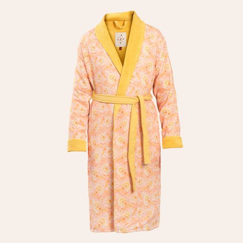 Tabea Shawl Collar Muslin Cotton Bathrobe