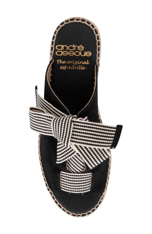 Andre Assous André Assous Cape Espadrille Slide Sandal In Black
