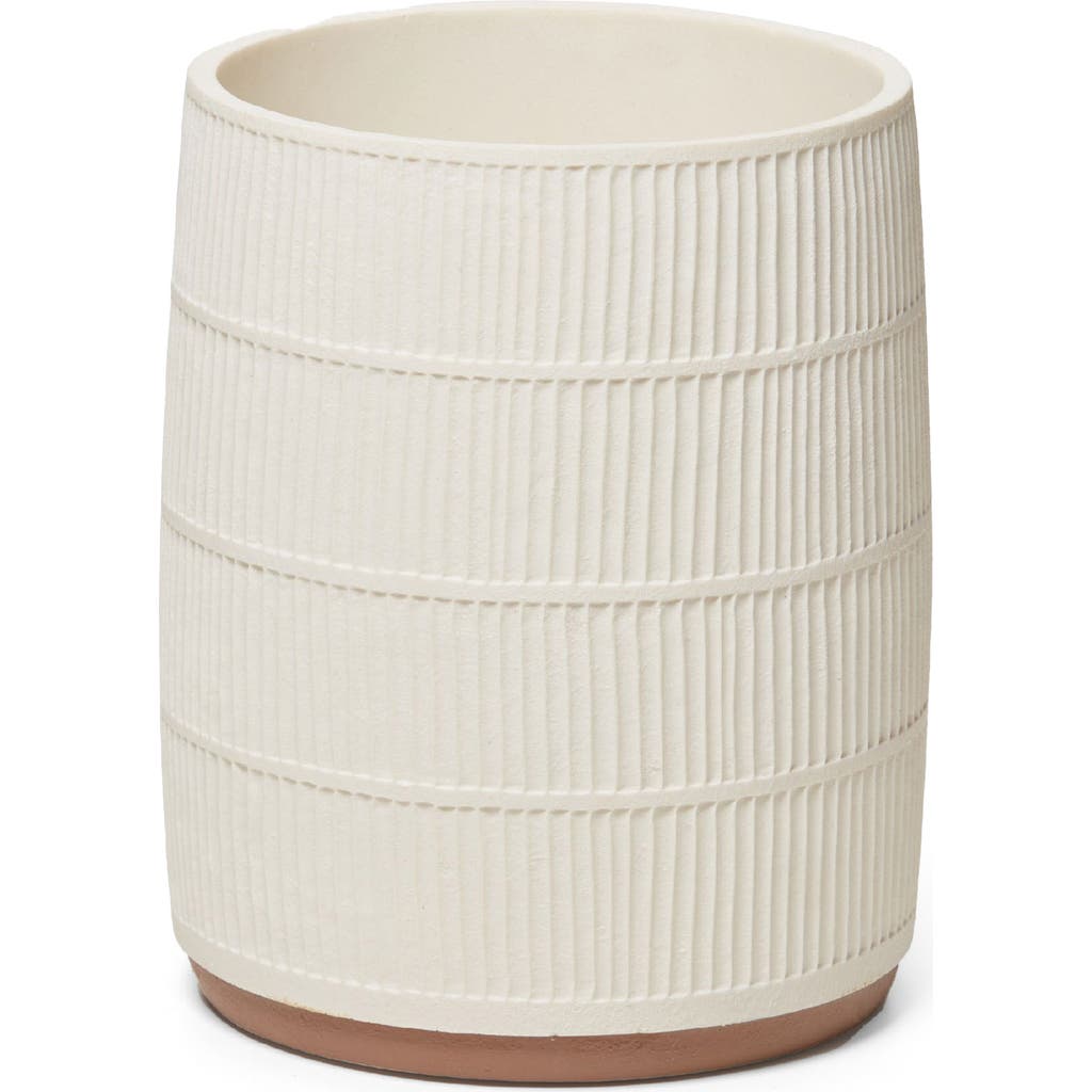 Roselli Trading Company Navajo Wastebasket In Cream