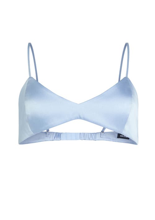 Ser.o.ya Courtney Silk Bralette In Ice Blue
