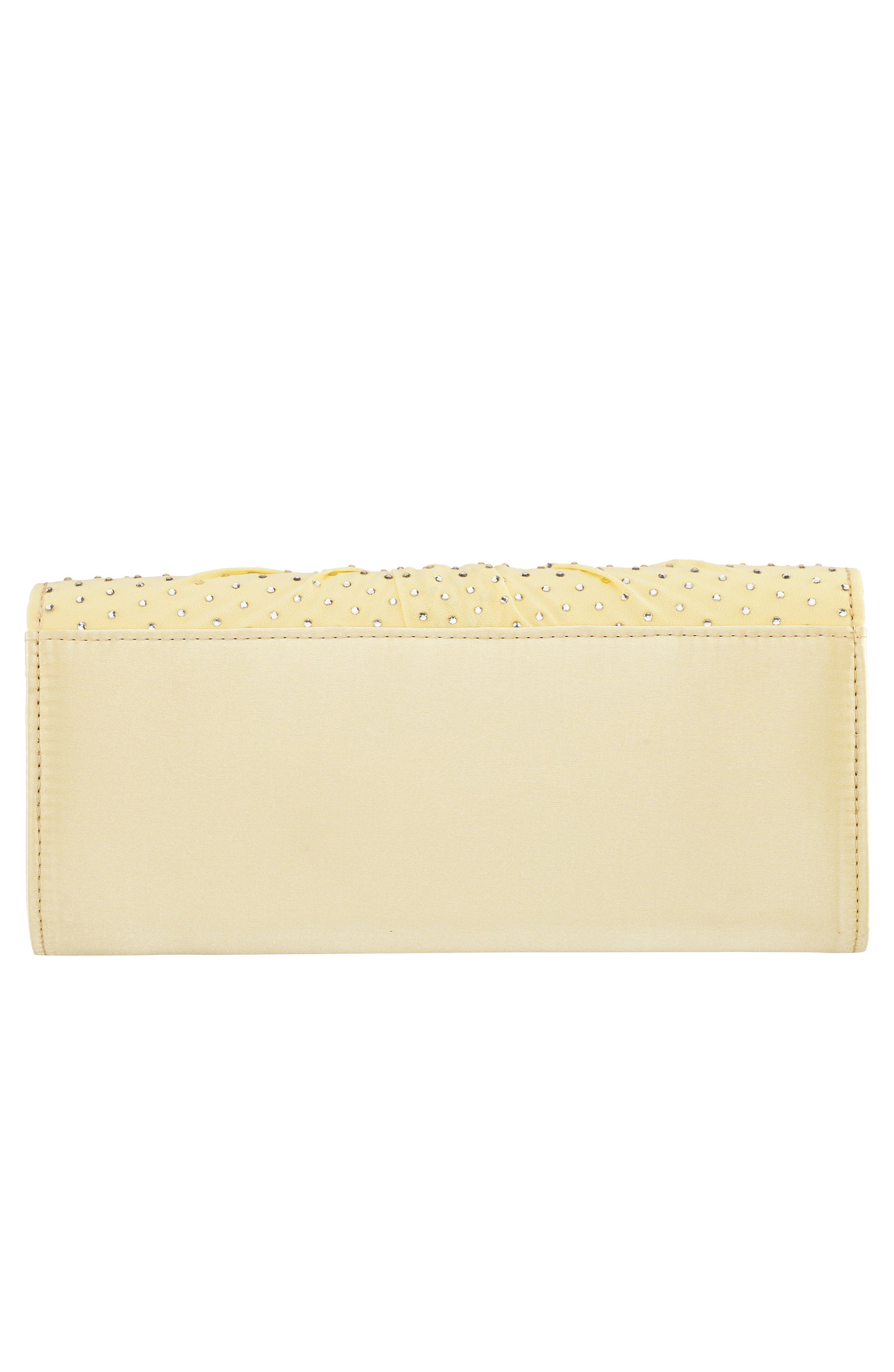 Unique Crystal Clutch, Alternate, color, BUTTER CREAM