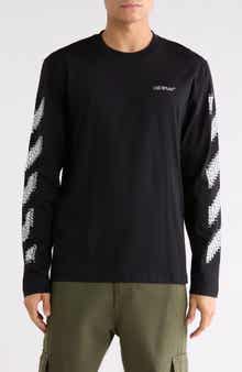 Off-White Pixel Diagonal Skate Long Sleeve T-Shirt