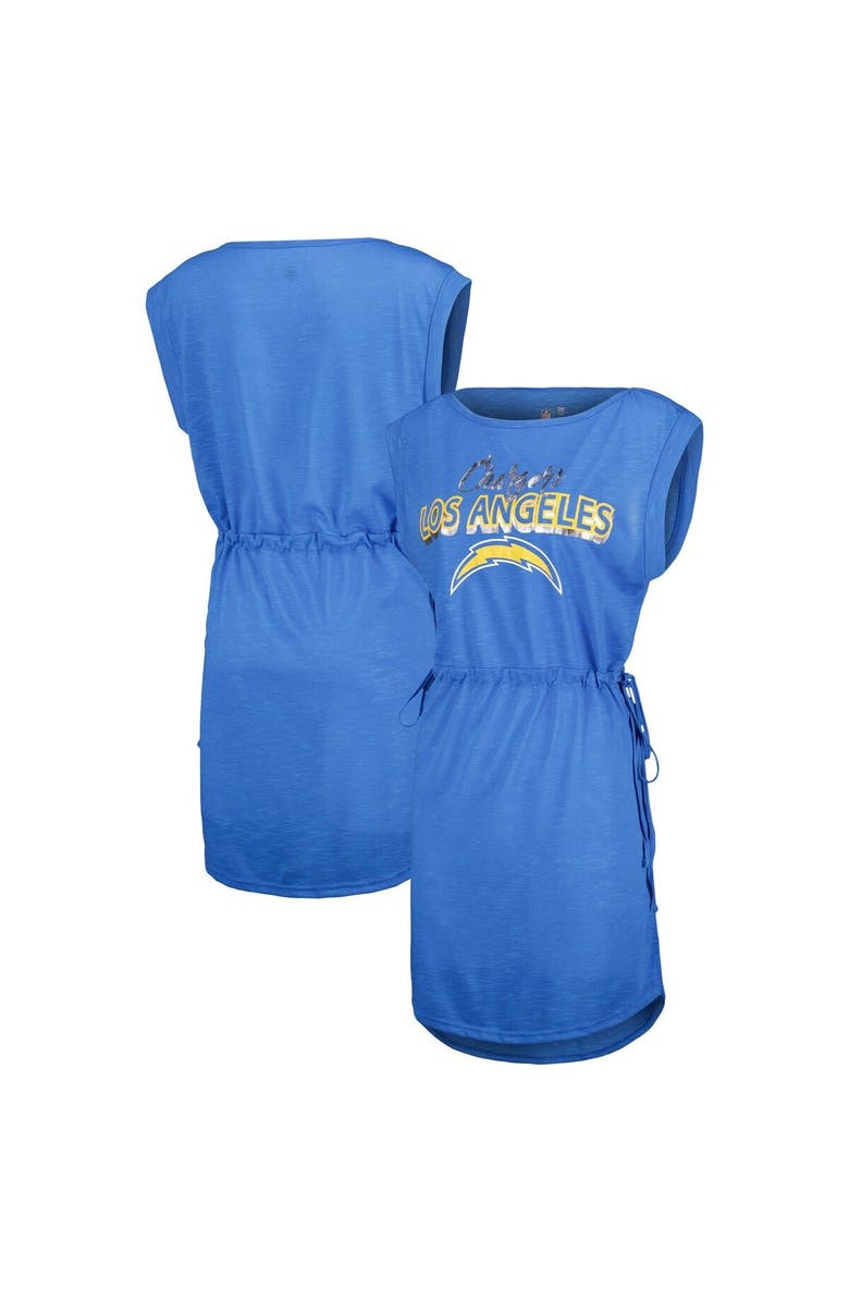 G-III 4HER BY CARL BANKS Women's G-III 4Her by Carl Banks Powder Blue Los Angeles Chargers G.O.A.T. Swimsuit Cover-Up, Main, color, Powder Blue