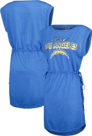 G-III 4HER BY CARL BANKS Women's G-III 4Her by Carl Banks Powder Blue Los Angeles Chargers G.O.A.T. Swimsuit Cover-Up