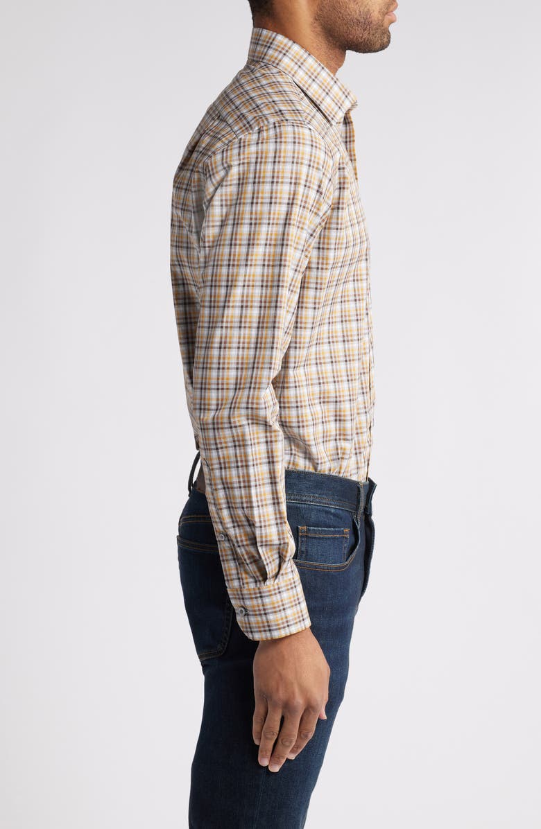 Scott Barber Tattersall Cotton Button-Up Shirt, Alternate, color, 