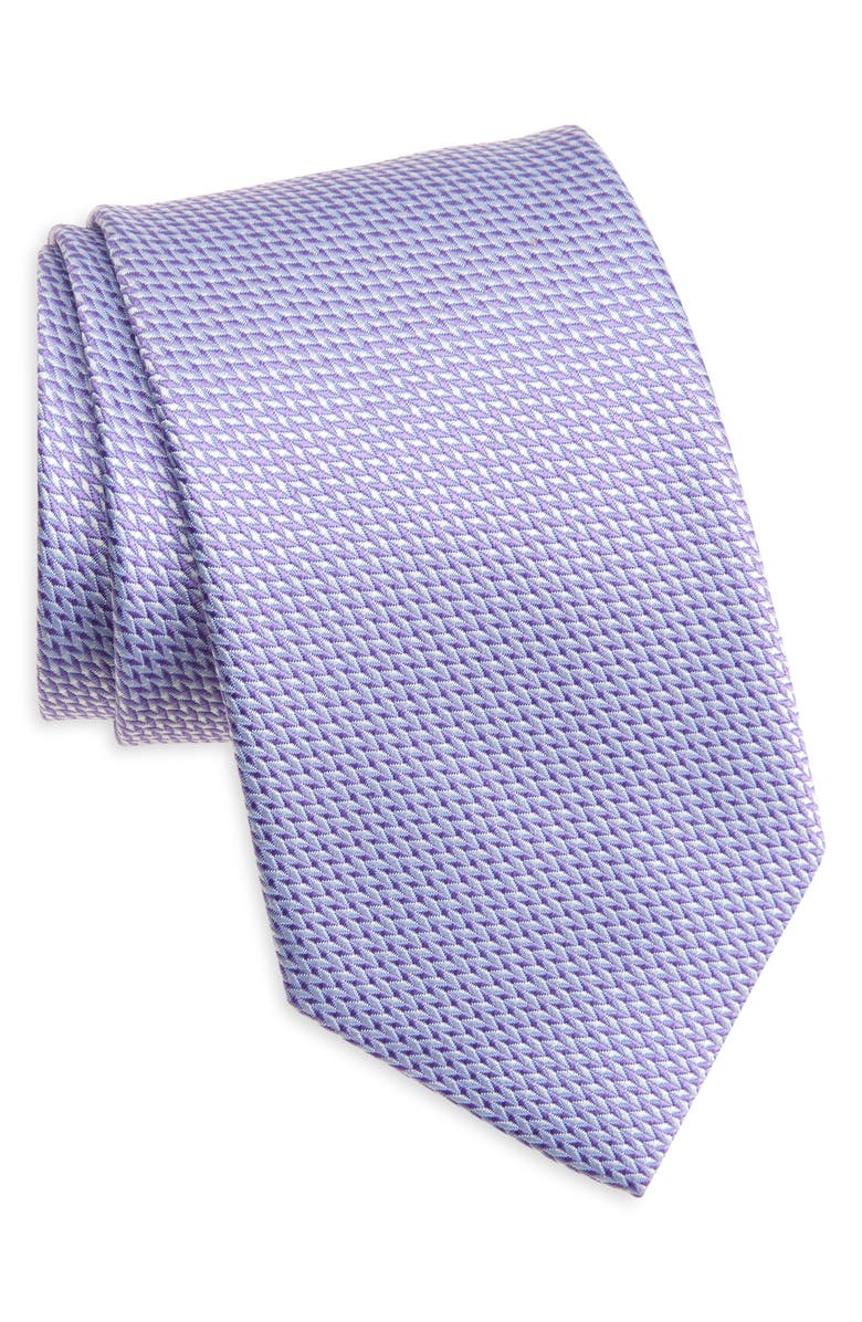 David Donahue Solid Silk Tie, Main, color, 