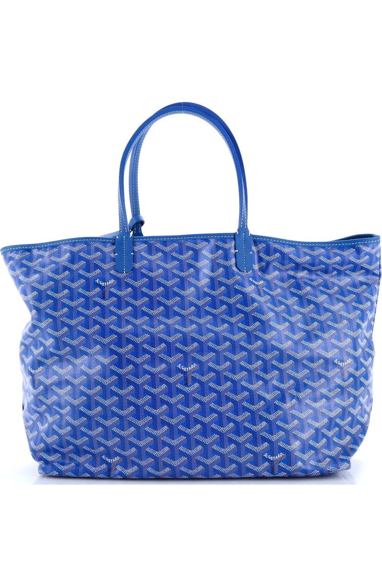 Pre-Owned Goyard Saint Louis Tote Coated Canvas PM, Main, color, Blue
