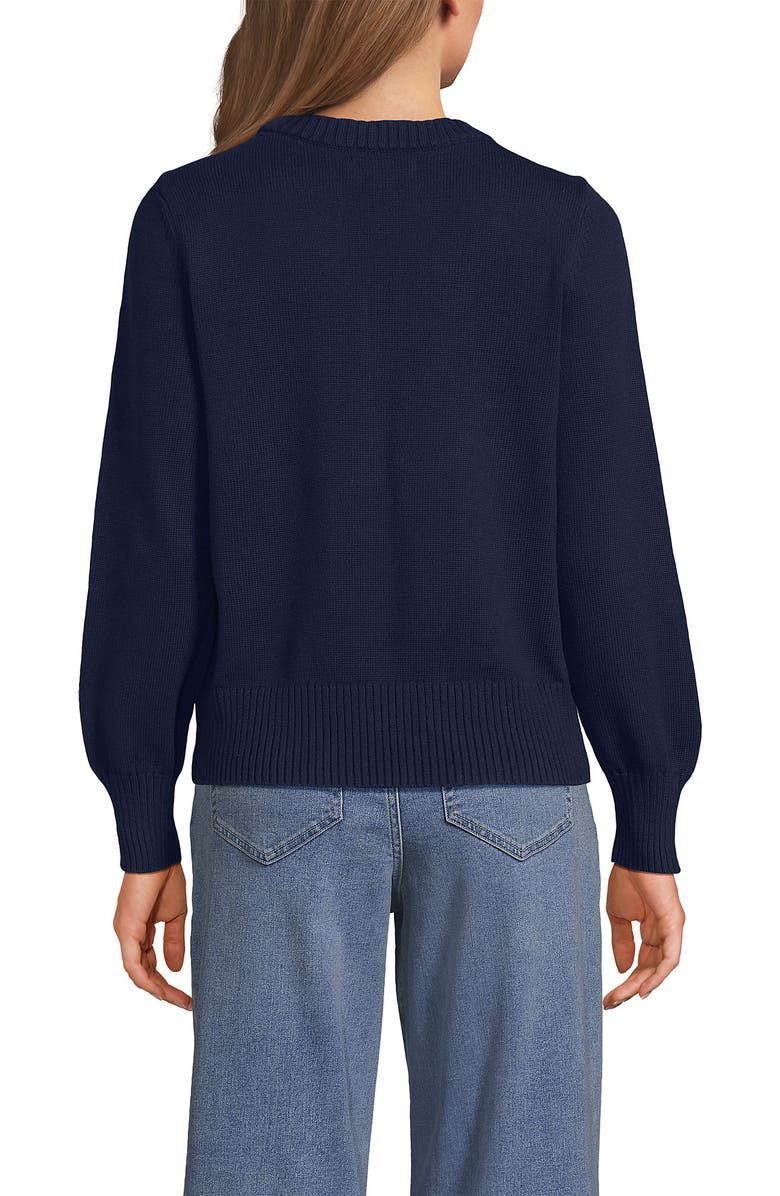 Lands' End Drifter Sports Icon Sweater, Alternate, color, Football/Navy