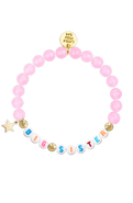 Little Miss Zoe Semi-Precious Gemstone Big Sister Bracelet in Gift Pouch